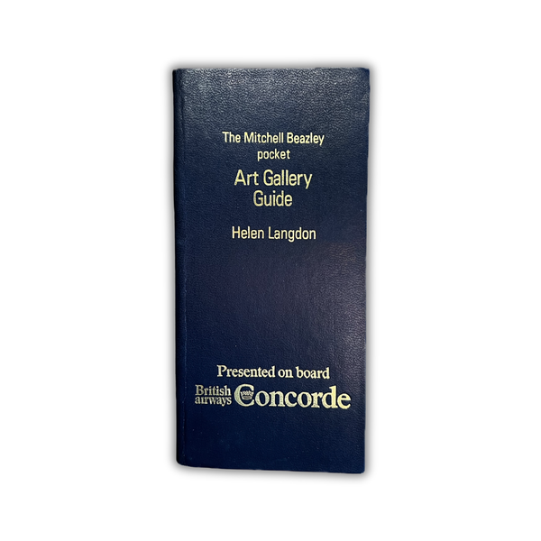 Mitchell Beazley Pocket Art Gallery Guide presented onboard British Airways Concorde