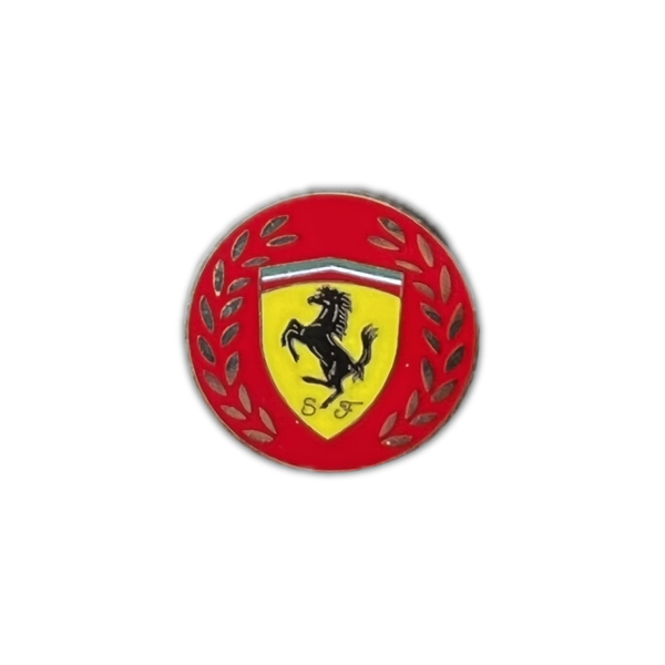Vintage Ferrari Shield Lapel Pin – Prancing Horse Enamel Badge