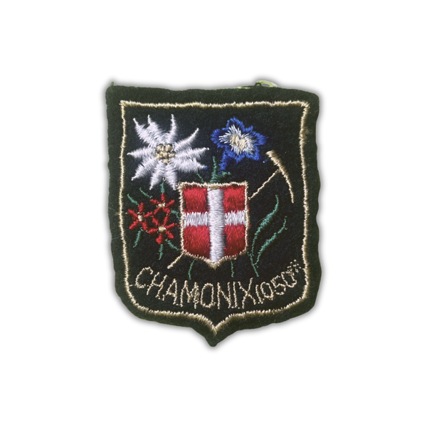 Vintage Chamonix-Mont-Blanc Patch | Alpine French Travel Emblem
