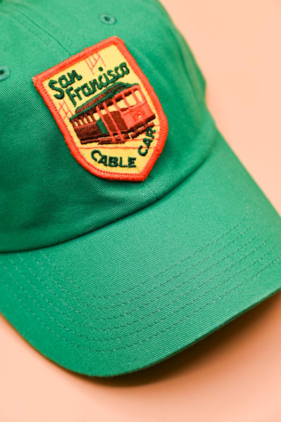 San Francisco Cable Car Vintage Patch Vacation Dad Hat | Studio Petrino - Limited Edition Urban Accessory