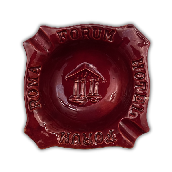 Hotel Forum Rome Vintage Ceramic Ashtray – Forum Roma Rooftop Bar