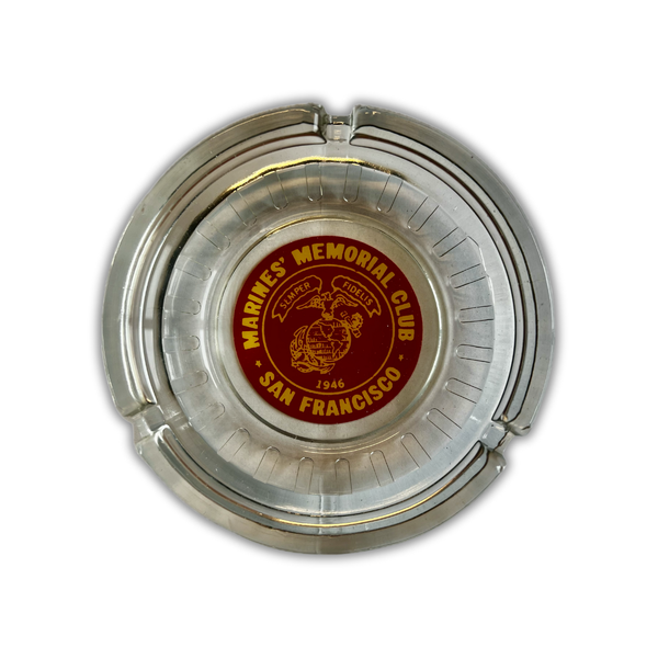Marines’ Memorial Club SF Ashtray – Vintage Hotel Collectible