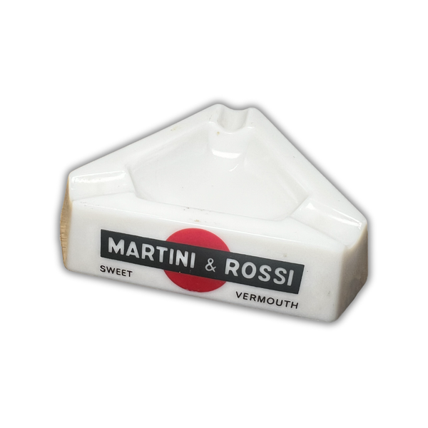 Vintage Martini & Rossi Opalex Ashtray | French Opaline Glass