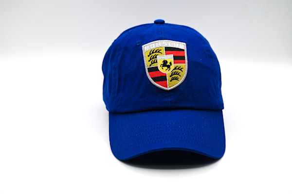 Blue Porsche Patch Hat | Studio Petrino - Limited Edition Automotive Accessory