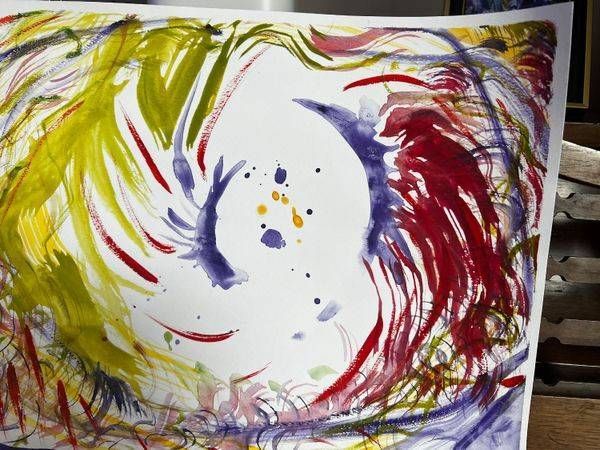 Tchaikovsky soundscape:  Watercolor painting/ Paula Jo Freed-Acheson 
