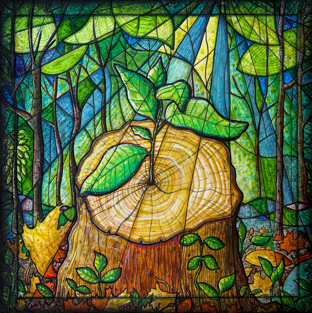 Rebirth and Resilience: Mixed-Media art by Kristen Palana