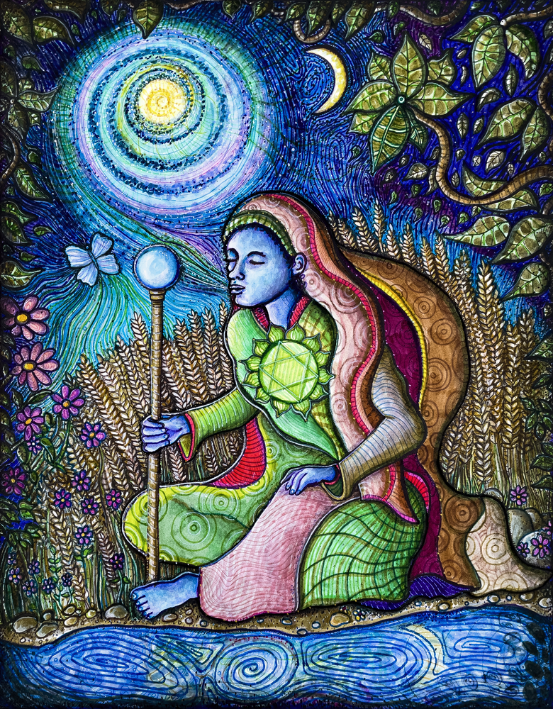 the empress tarot drawing no text version by kristen Palana