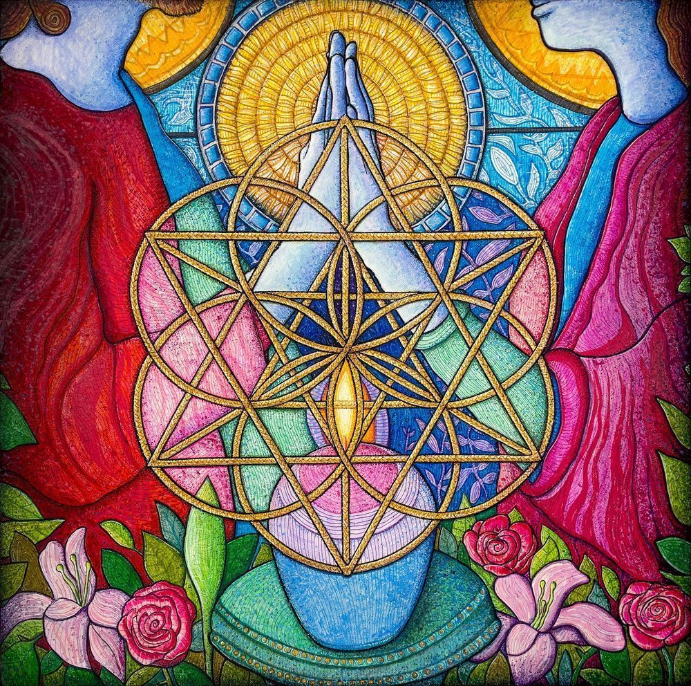 Sacred Marriage Art Print – Divine Union of Feminine and Masculine Energy | Kristen Palana