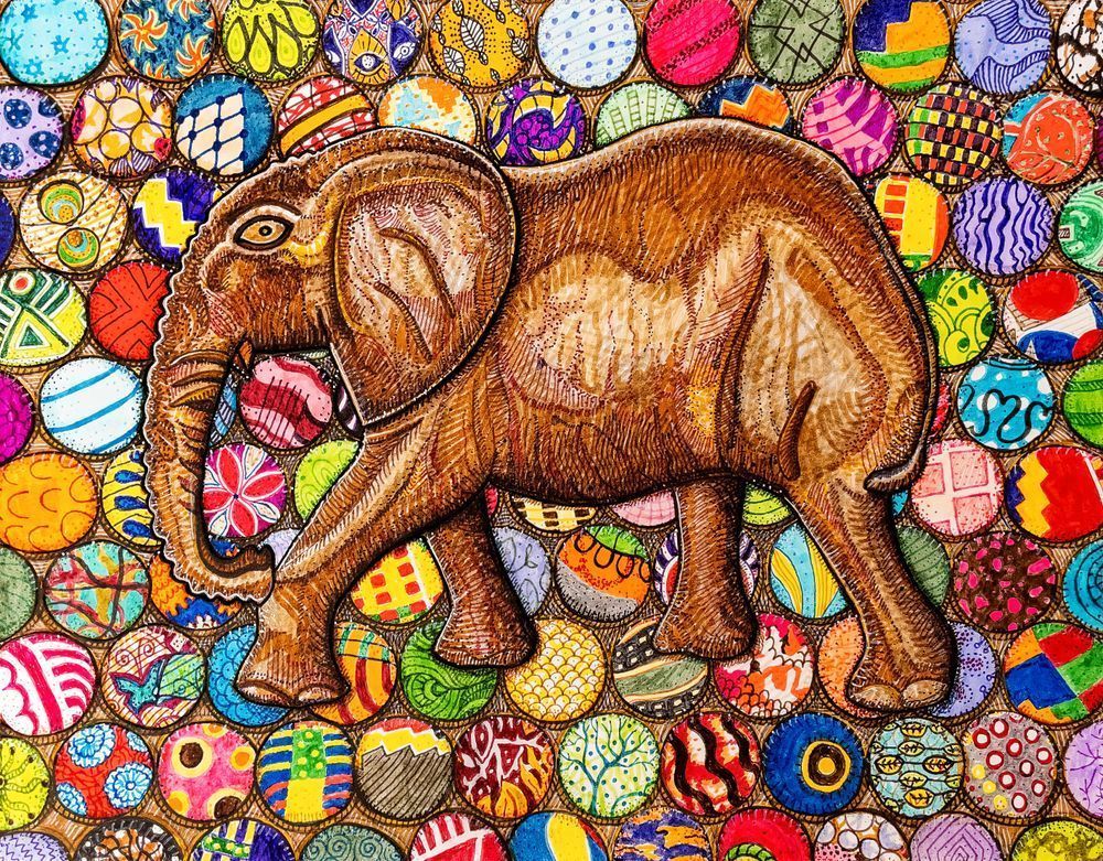 To Lead Is to Serve: Carved Elephant