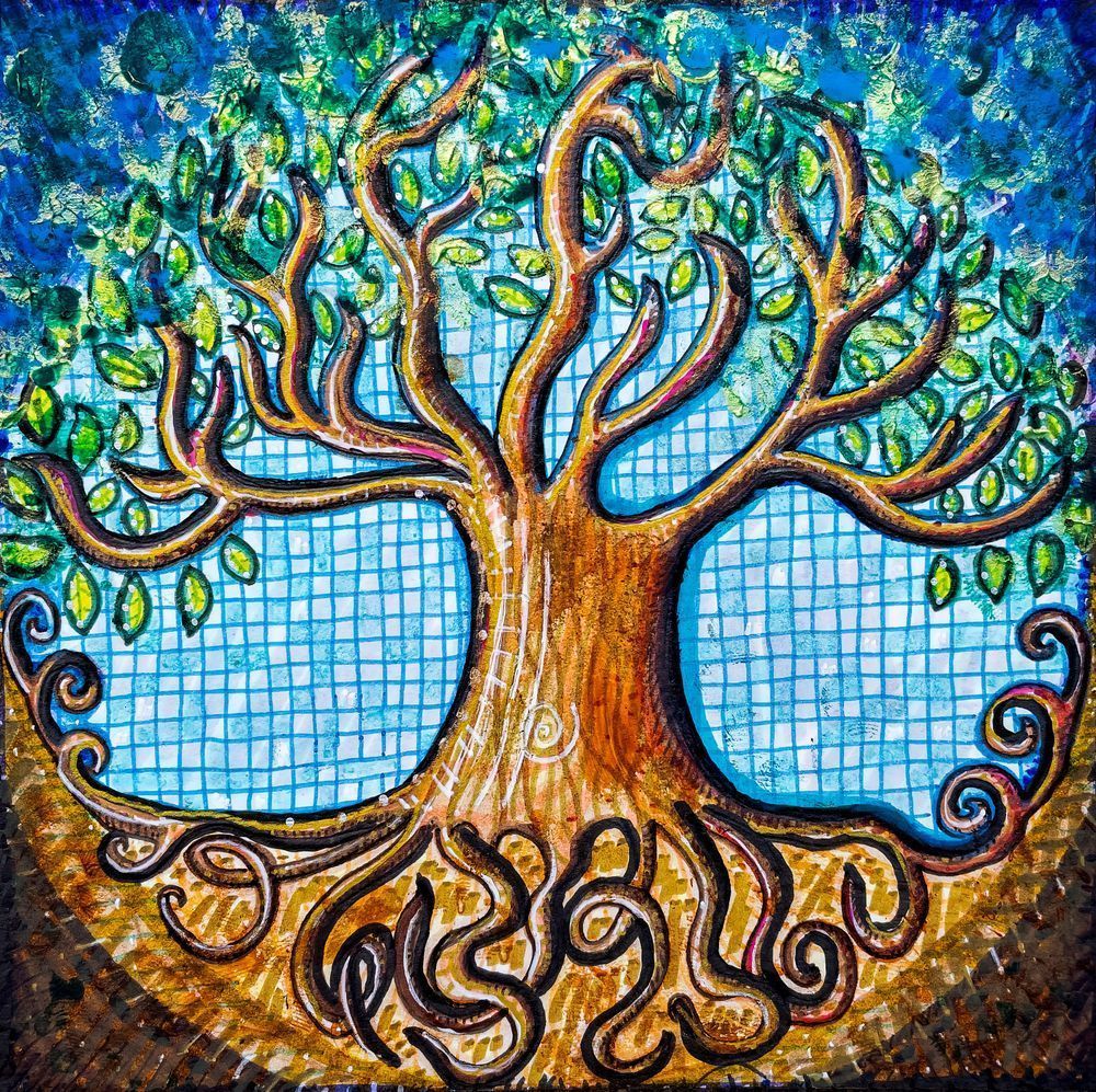 Connection: Tree of Life. universal symbol