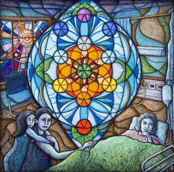 sacred geometry tree of life caregiver archetype drawing