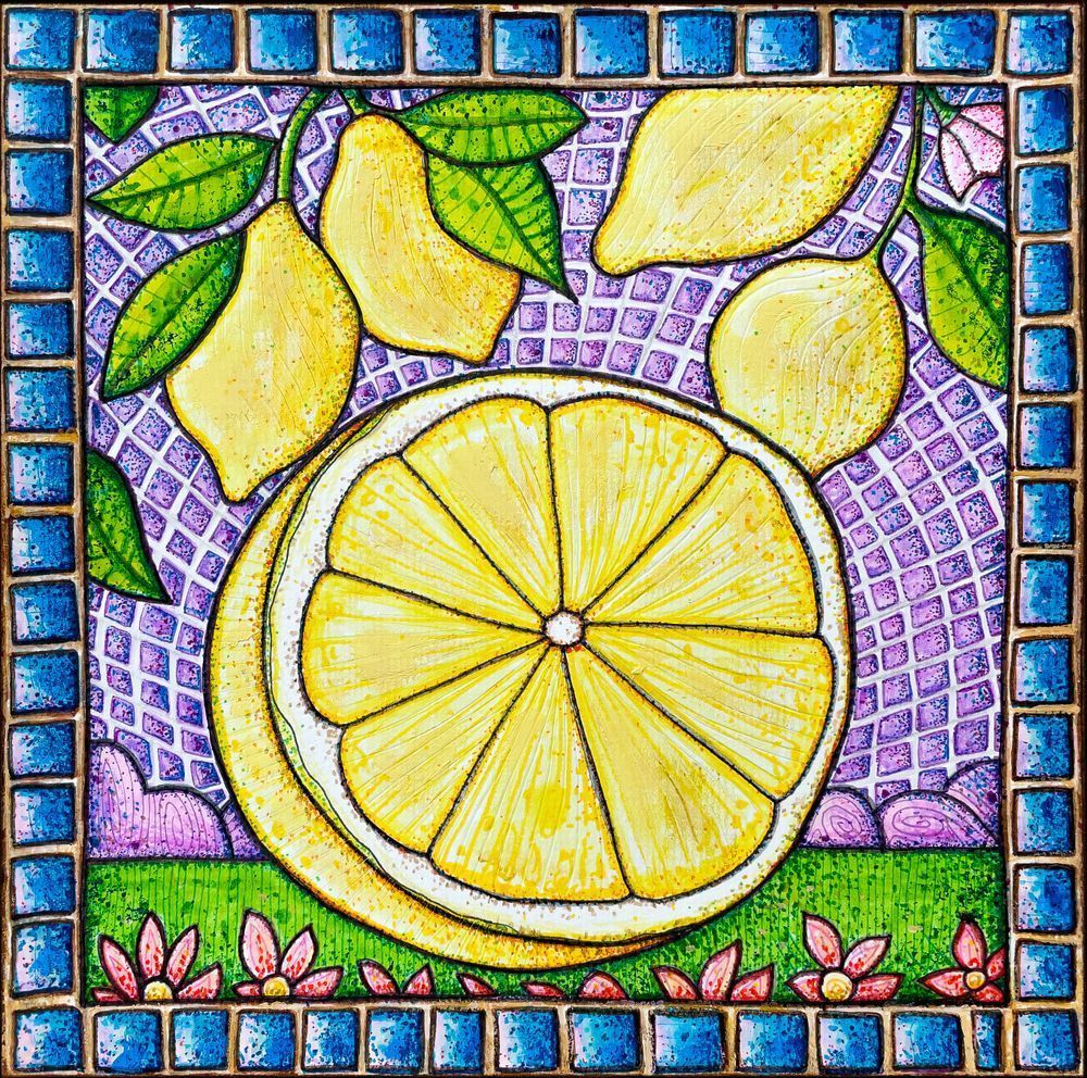 Solar Plexus Lemon Chakra Art Print – Italian Mediterranean Series