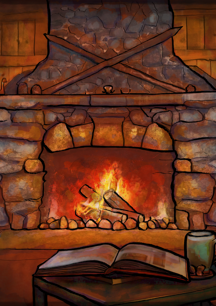Gift Shop: Fireplace (Winter Warming Image)