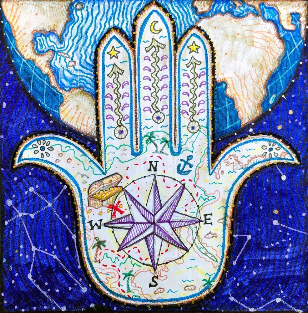 Hamsa Hand: Safe Travels