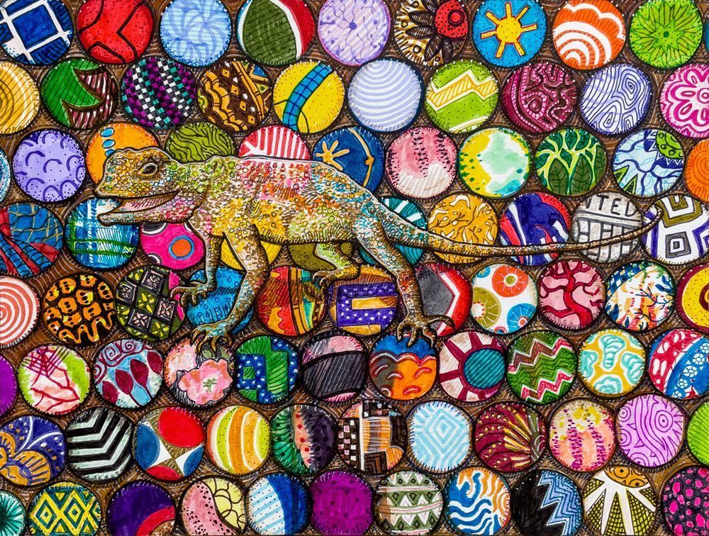 Agama Pretending to Be a Chameleon