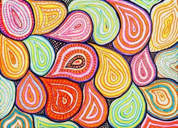 Original Drawing: Malawian Raindrops Pattern