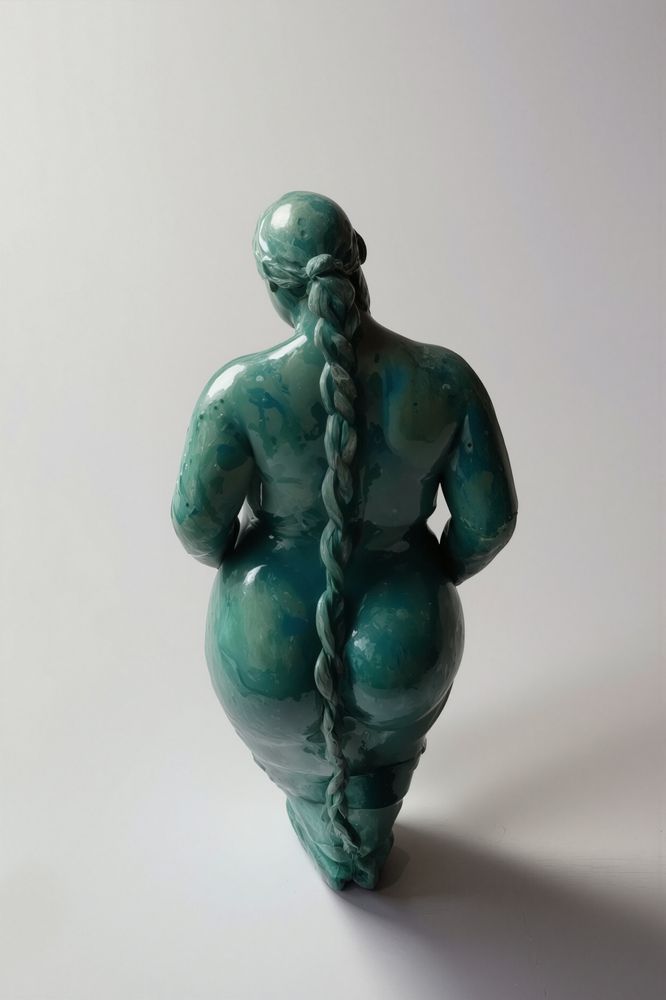 Song Of The Braid In Chrysocolla   Print Art | Handmade Future Studio by Lisa Niedermeyer