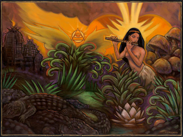 Temple Of Crocodiles Art | Visibleman Arts