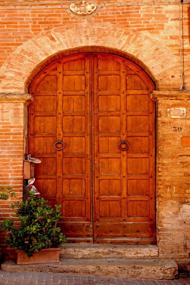 Arched Doorway Montalcino Photography Art | Dana Echols Photography 