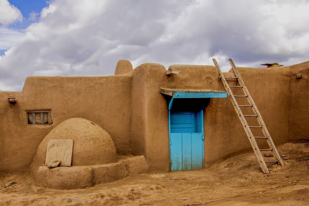 Blue Door Taos Pueblo Photography Art | Dana Echols Photography 