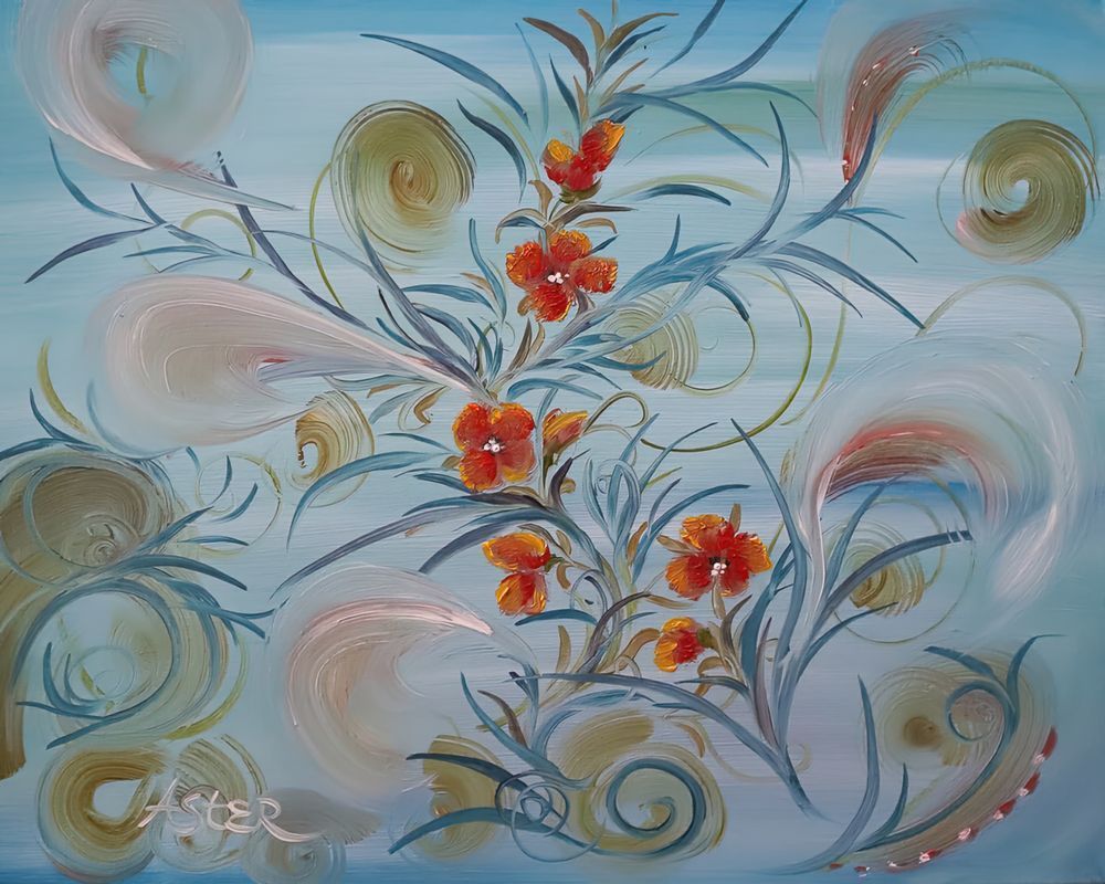 Elegant Floral Art | Aster's Art