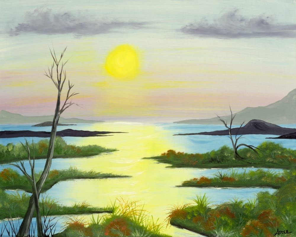Gentle Sunset Art | Aster's Art