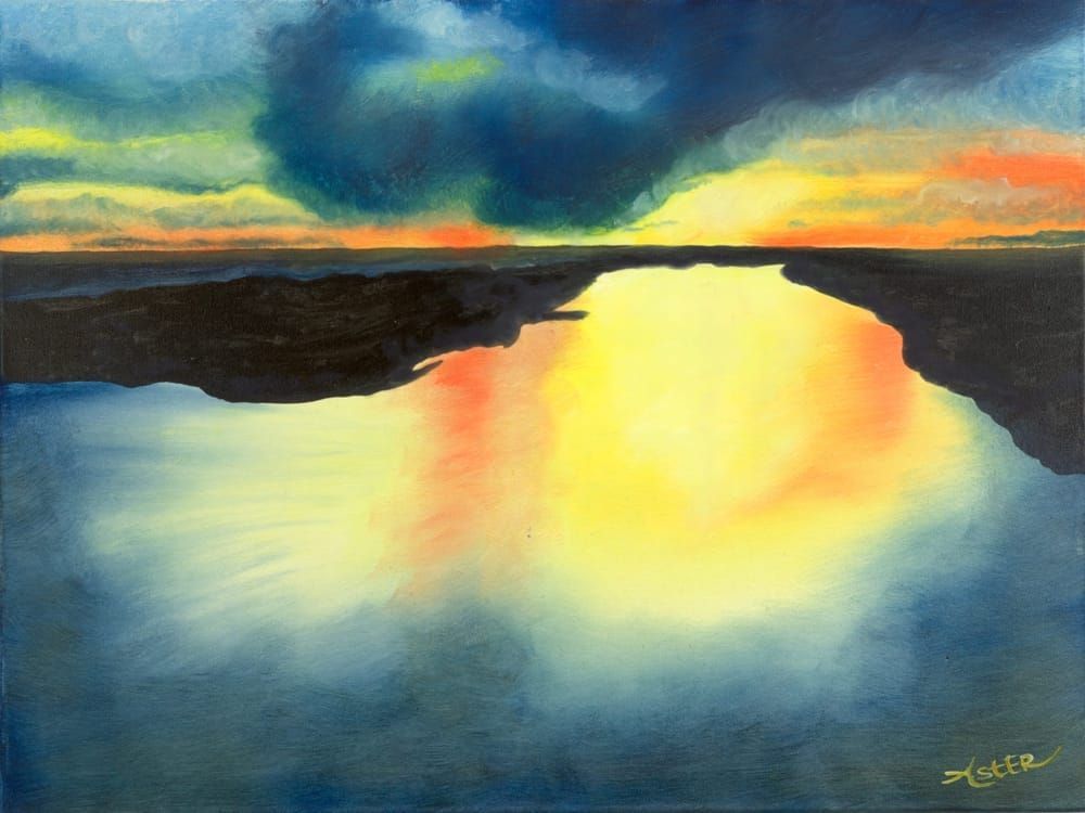 Sunset Waters Art | Aster's Art