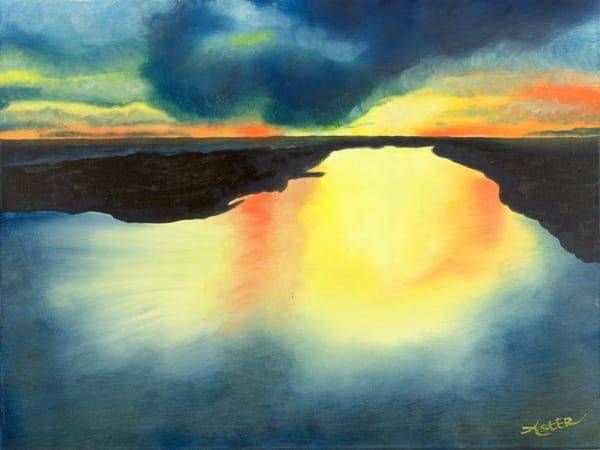 Sunset Waters Art | Aster's Art