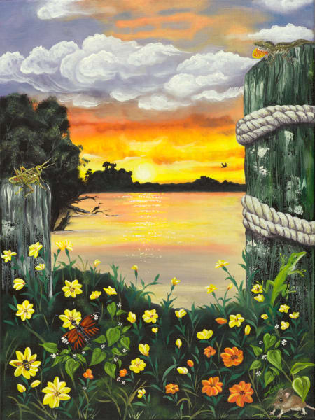 Secret Lake Garden Art | Aster's Art