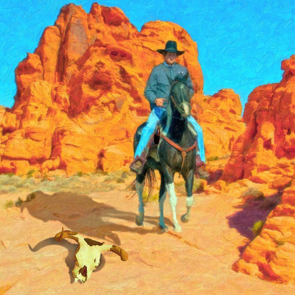 0ld west lawman in the badlands