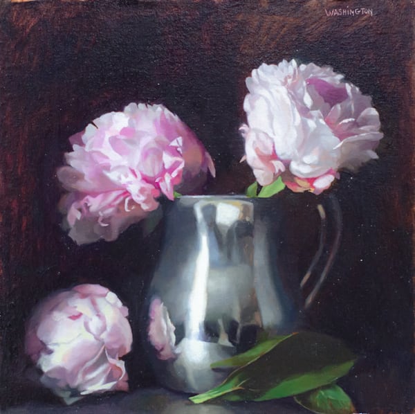 'Harmonious Petals In Silver' Art | Joe Washington Gallery