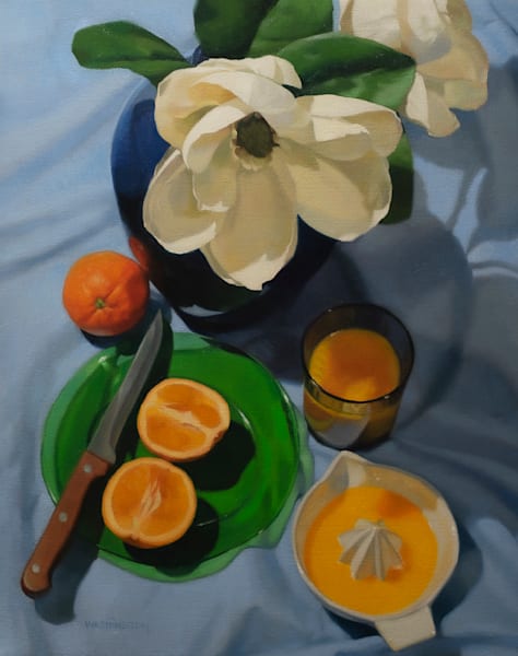 Magnolias & Citrus Arrangement Art | Joe Washington Gallery