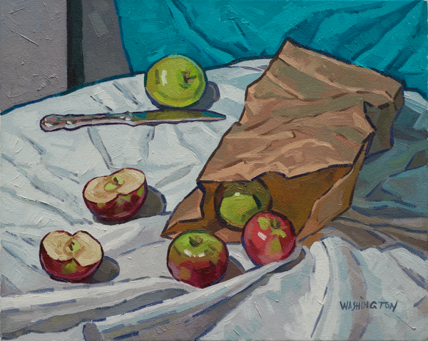 'brown Bag Of Apples' Art | Joe Washington Gallery