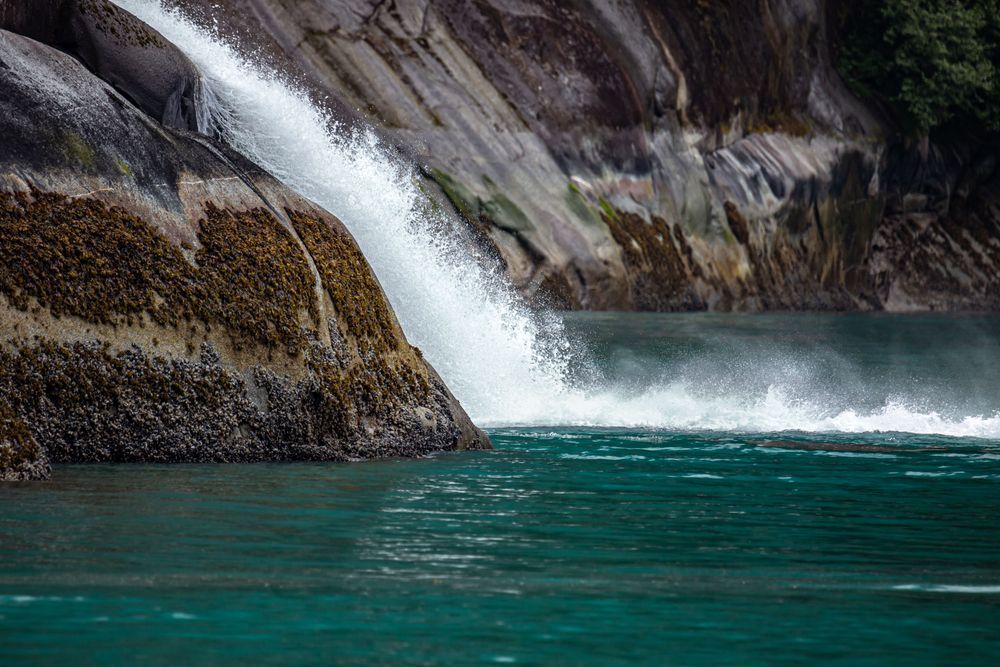 Icy Falls Into Tracy Arm, Alaska Photography Art | Kim Clune Daydreams