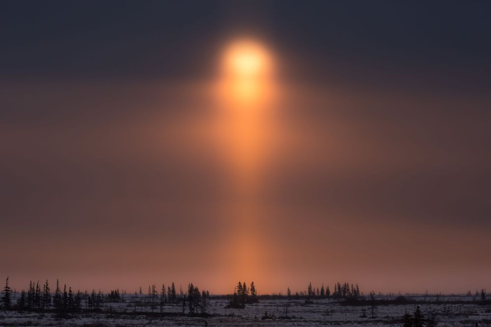 Churchill Sun Pillar Photography Art | Kim Clune Daydreams