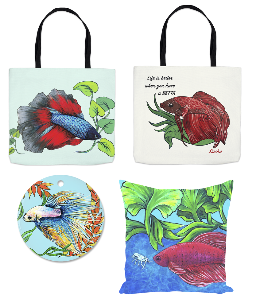Betta Fish Merch | Hava Gurevich Art