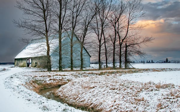 Winter Barn 5 X8 Photography Art | Sonoma Fine Photography