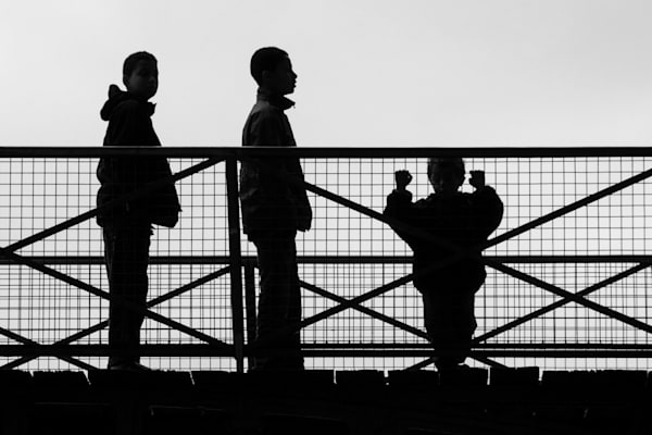 Boys On Bridge Photography Art | Sonoma Fine Photography