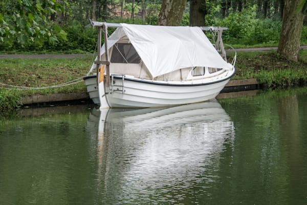 Boat On Canal Photography Art | Sonoma Fine Photography