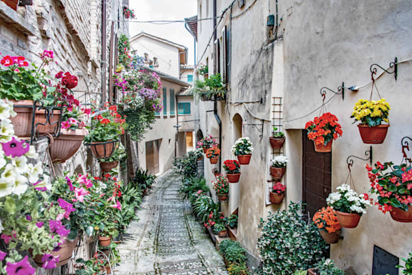 Alleyway In Spello Photography Art | Sonoma Fine Photography