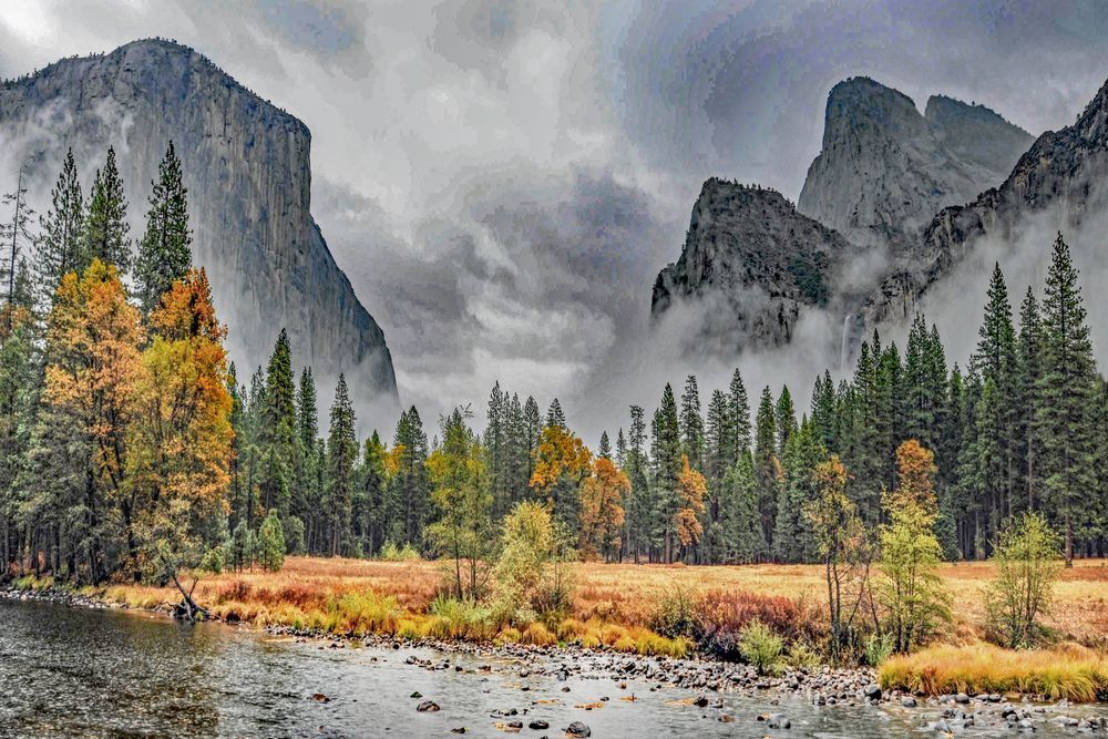 Granite Guardians Of Autumn Photography Art | Sonoma Fine Photography