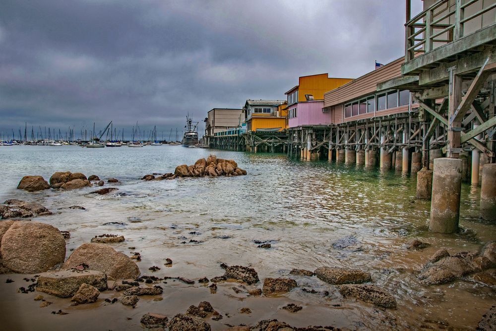 Gloomy Stillness At Monterey Wharf Photography Art | Sonoma Fine Photography