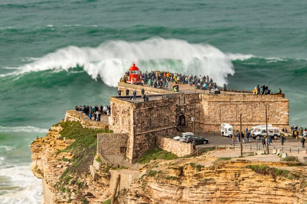 Lighthouse Vigil At Nazare Photography Art | Sonoma Fine Photography