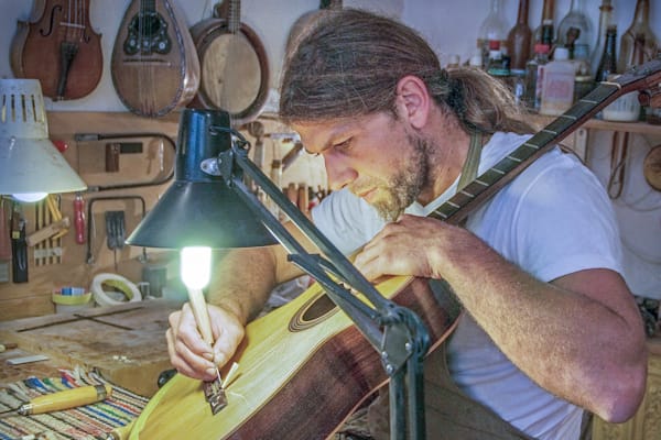 Parisian Luthier At Work Photography Art | Sonoma Fine Photography