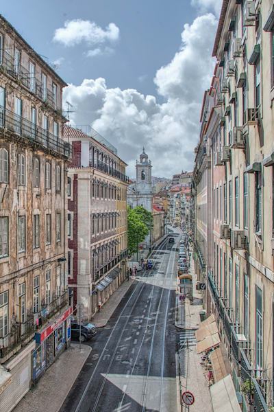 Perspective Street View In Lisbon Photography Art | Sonoma Fine Photography