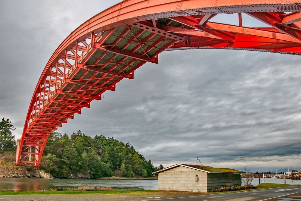 Crimson Span Over Quiet Waters Photography Art | Sonoma Fine Photography