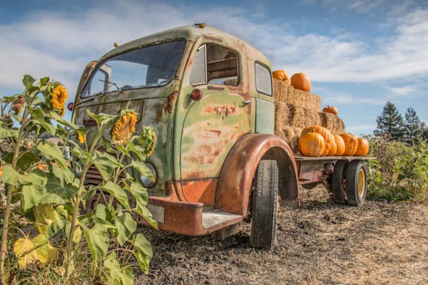 Pumpkin Truck Photography Art | Sonoma Fine Photography