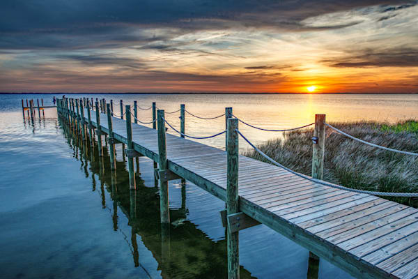 Pier At Currituck Sound Photography Art | Sonoma Fine Photography