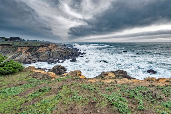 Turbulent Sky And Surf Photography Art | Sonoma Fine Photography