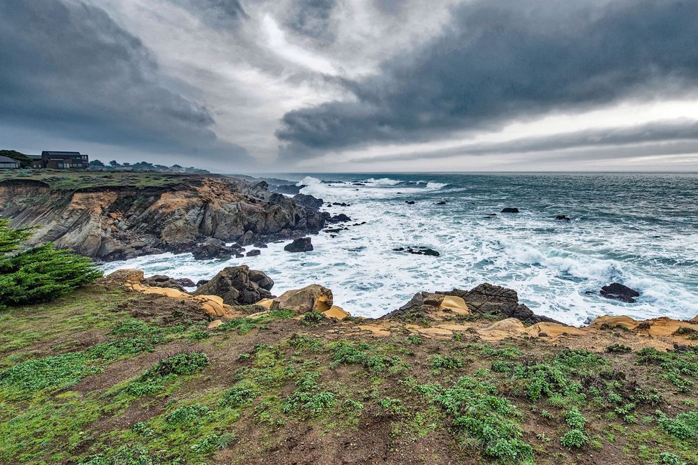 Turbulent Sky And Surf Photography Art | Sonoma Fine Photography